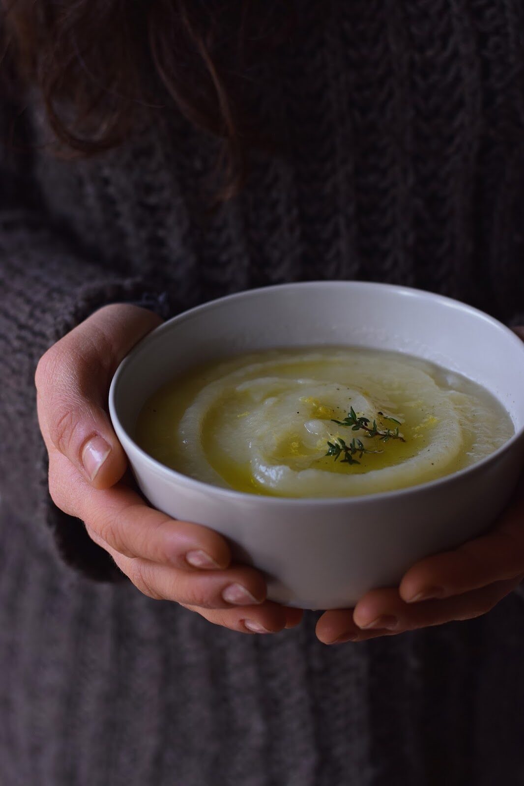 Vellutata di finocchi e patate al limone