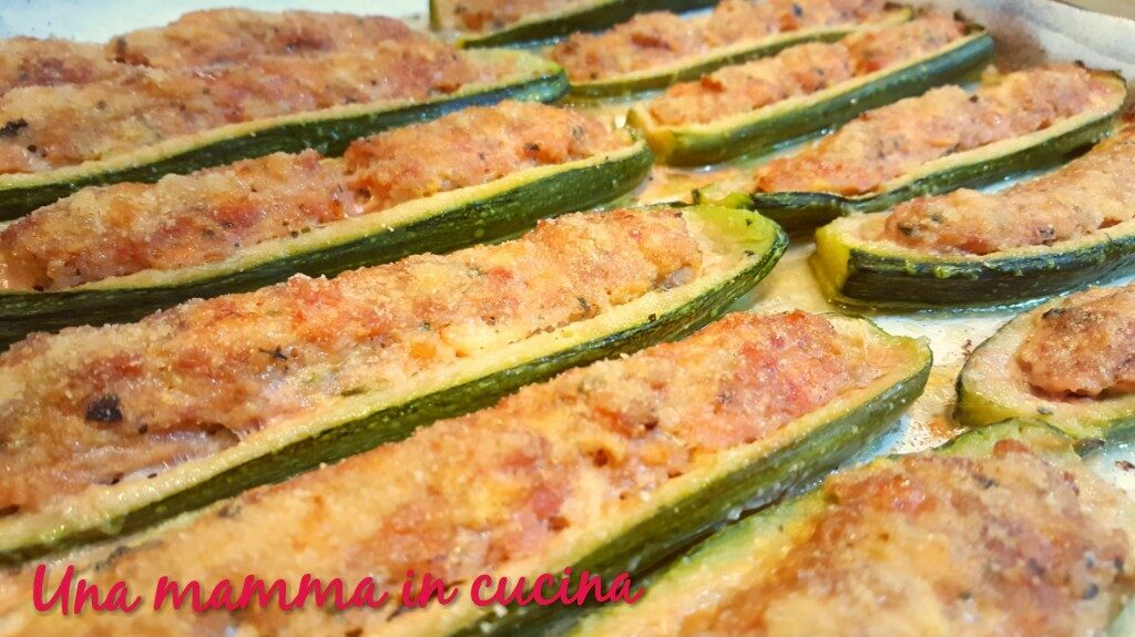 ZUCCHINE RIPIENE DI CARNE