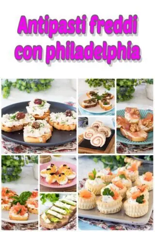 Antipasti freddi con philadelphia
