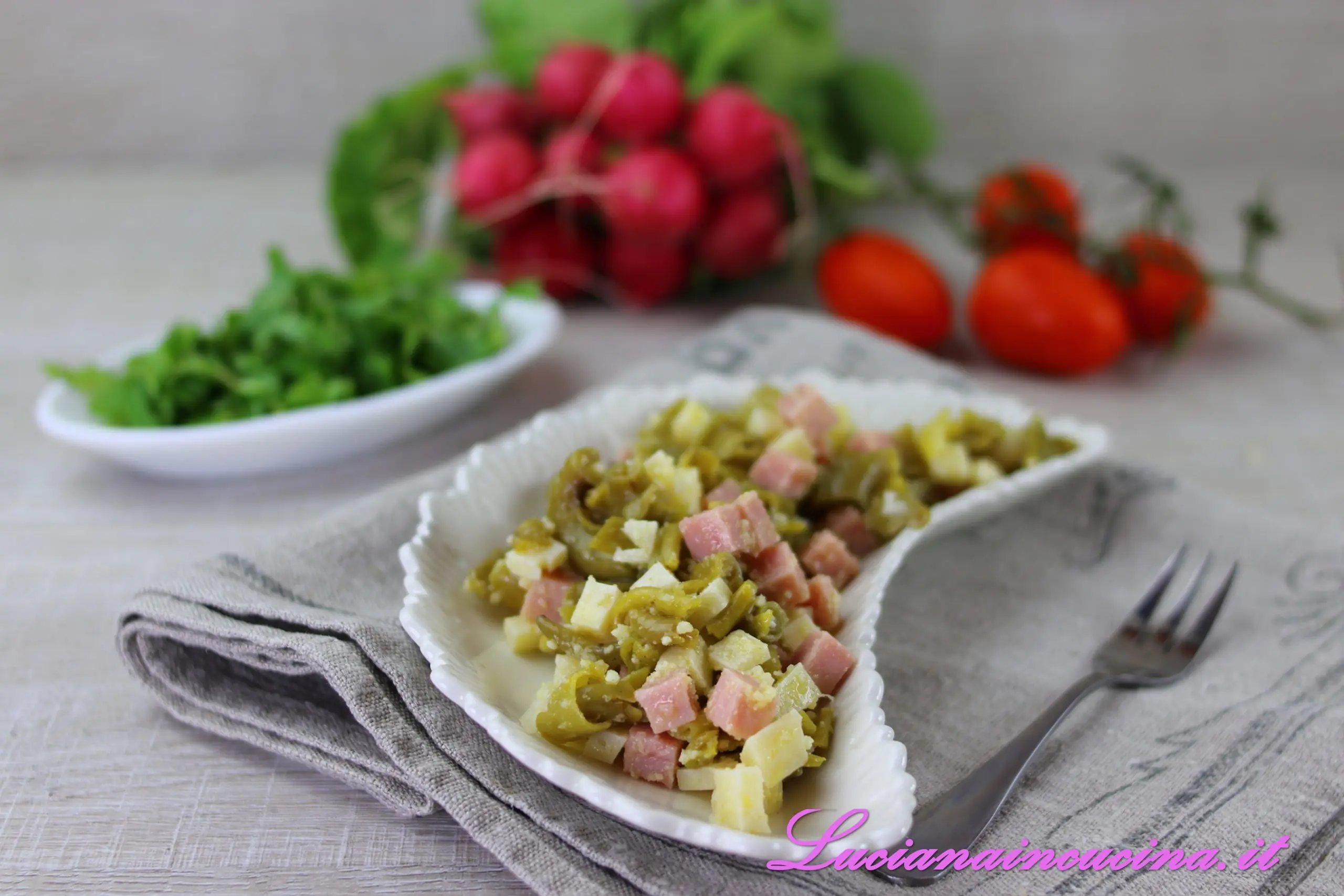 Antipasto di peperoni verdi