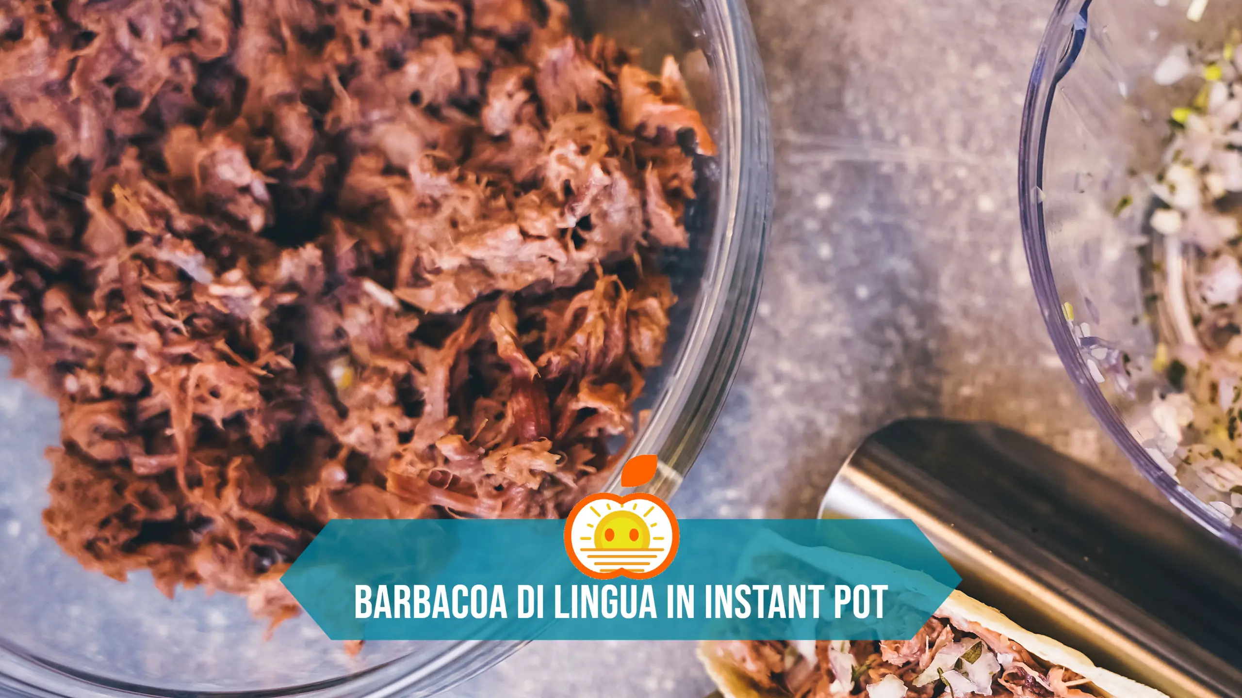 Barbacoa di lingua cottura lenta in Instant Pot
