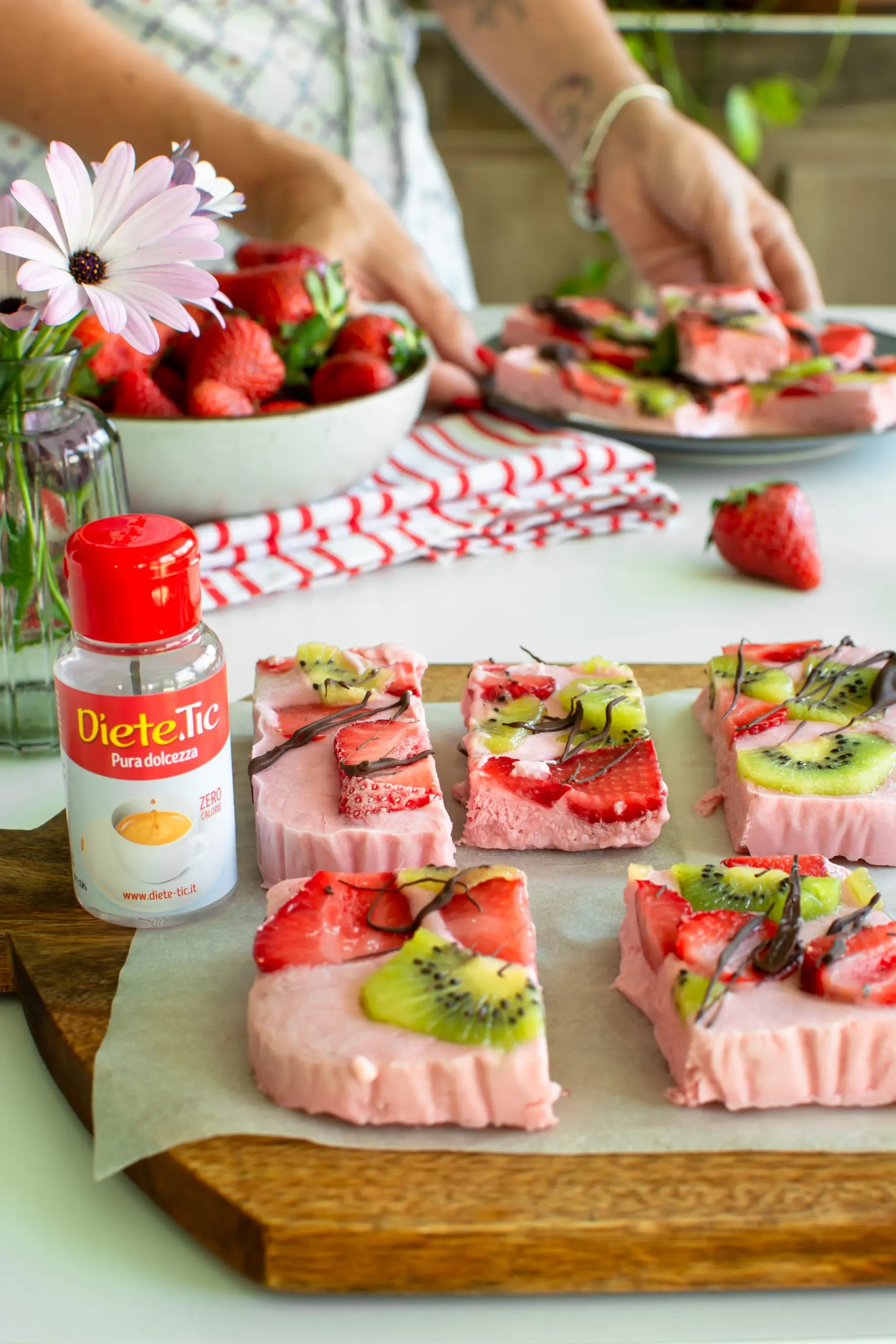 Barrette gelato allo yogurt e frutta