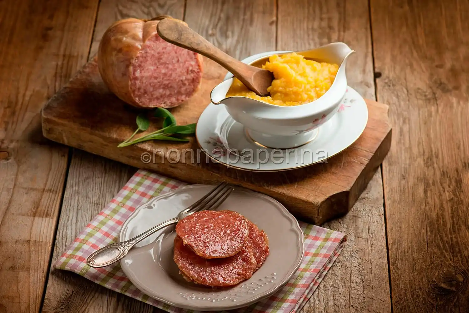 Bogia con purè di zucca e patate, un classico brianzolo
