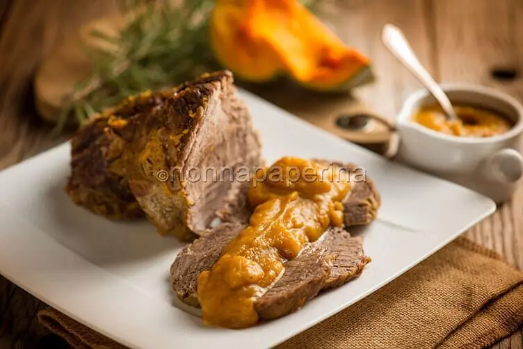 Brasato alla zucca, un secondo dai sentori agrodolci