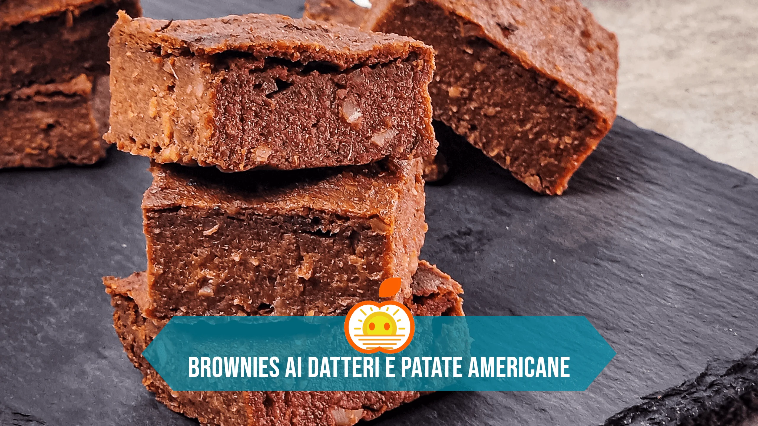 Brownies ai datteri e patate americane vegan
