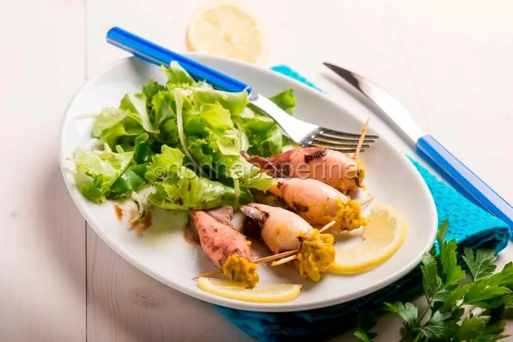 Calamari ripieni, piatto leggero ed estivo