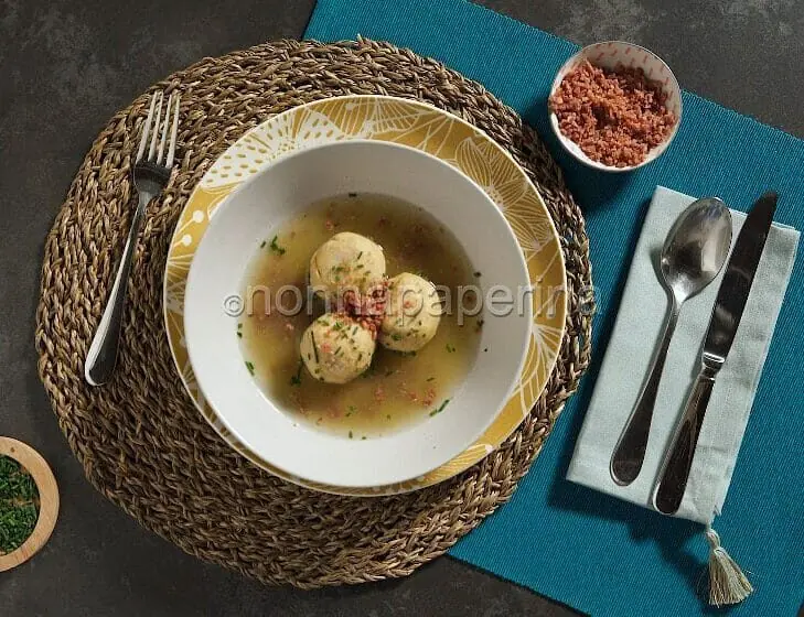 Canederli con Salame Cacciatore Italiano, delizia senza lattosio