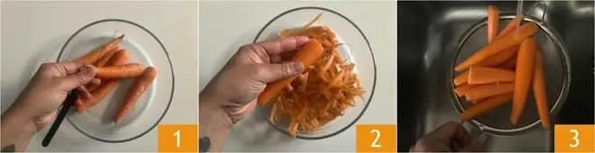 Carote in friggitrice ad aria