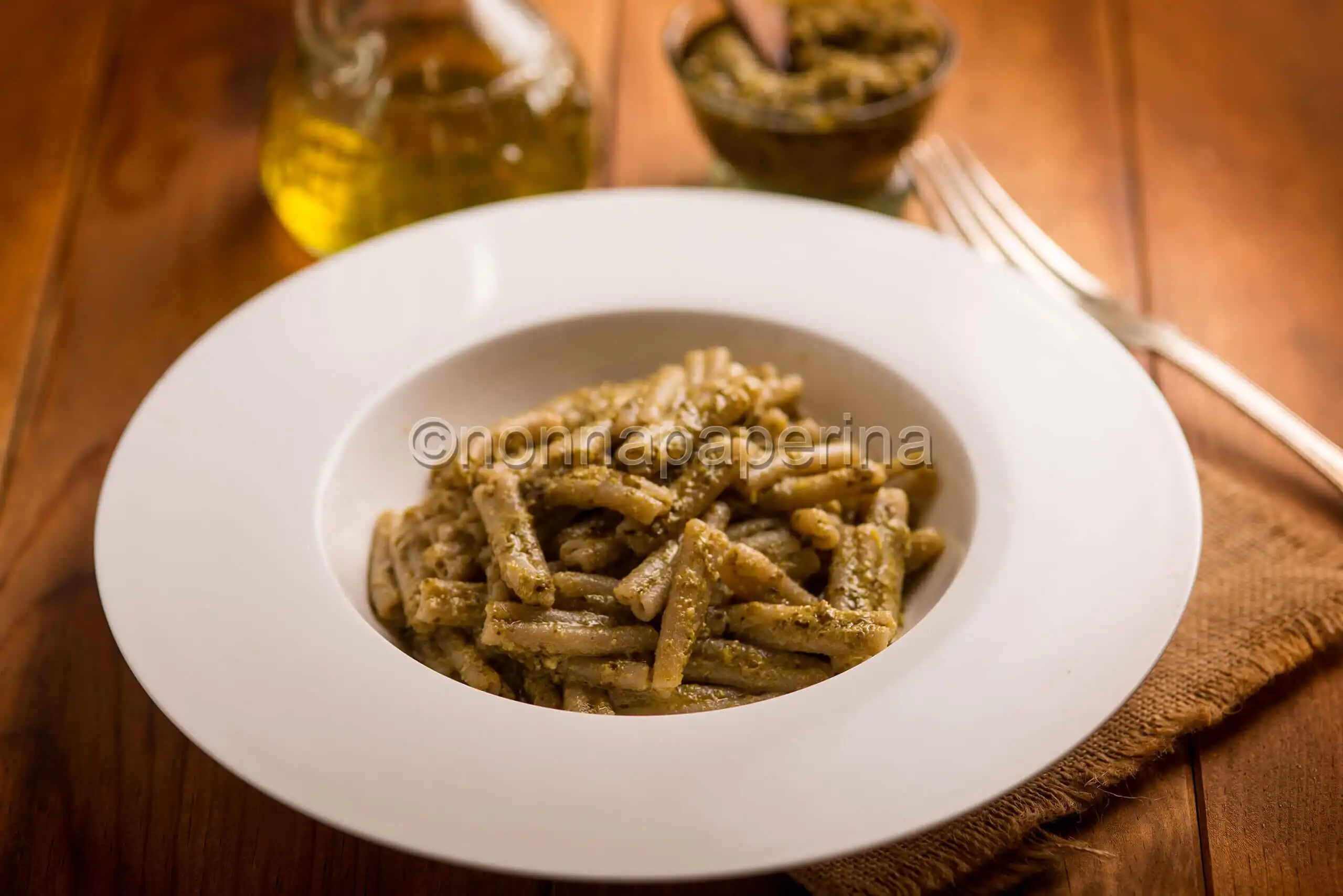 Caserecce con pesto di kale, un primo rustico che stupisce