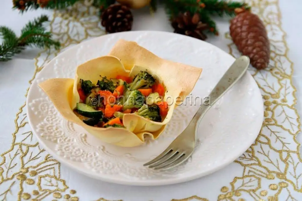 Cestino di lasagnetta con verdure: un primo semplice e sano