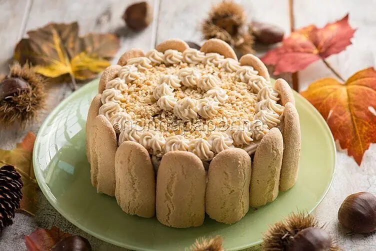 Charlotte con crema di castagne, una deliziosa scoperta