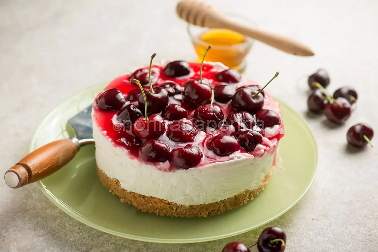 Cheesecake con le ciliegie, un dolce anglosassone