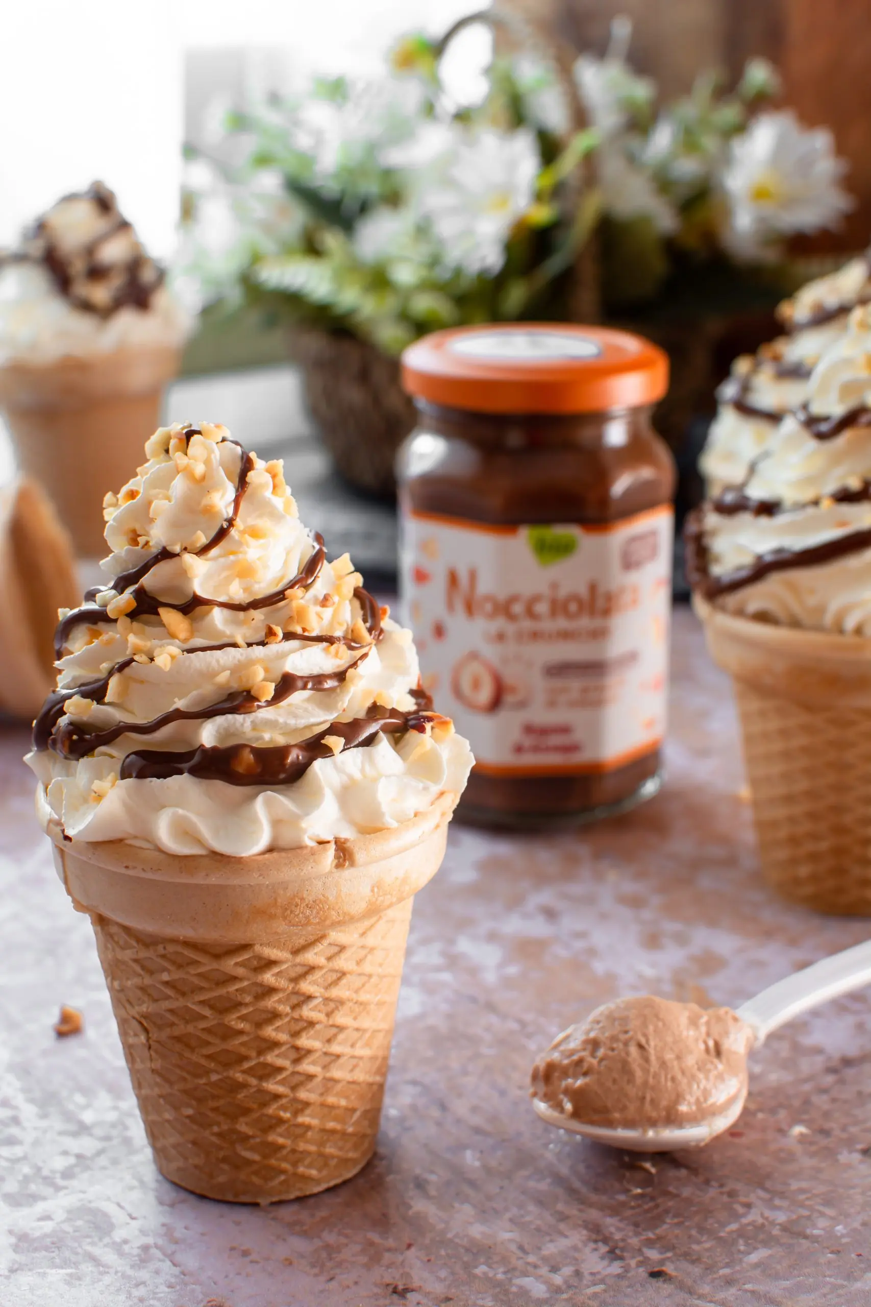 Coppette gelato nocciolata