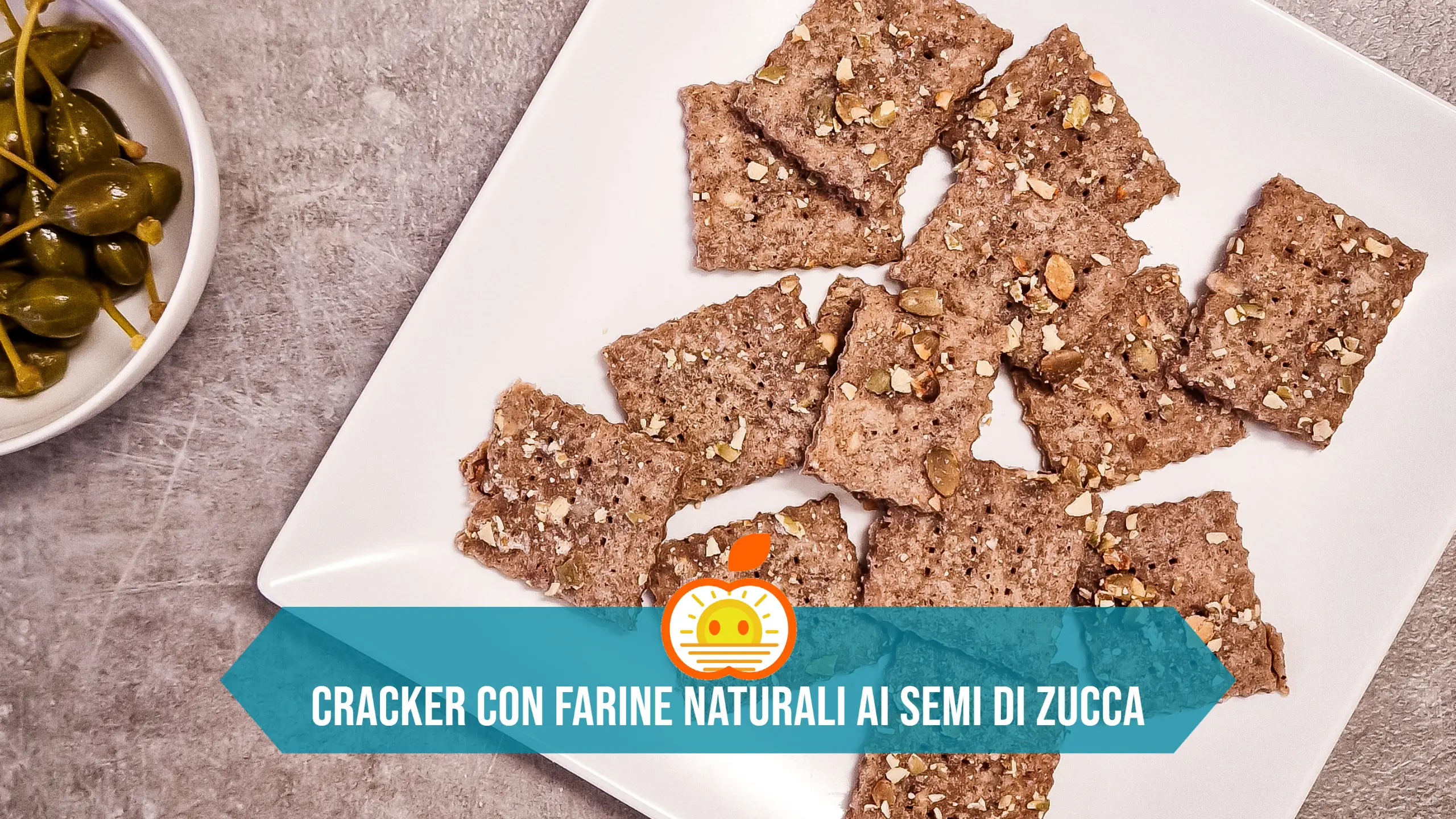 Cracker con farine naturali ai semi di zucca