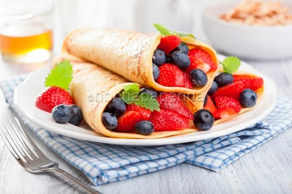 Crepes ai frutti di bosco