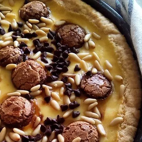 Crostata alla crema al rum