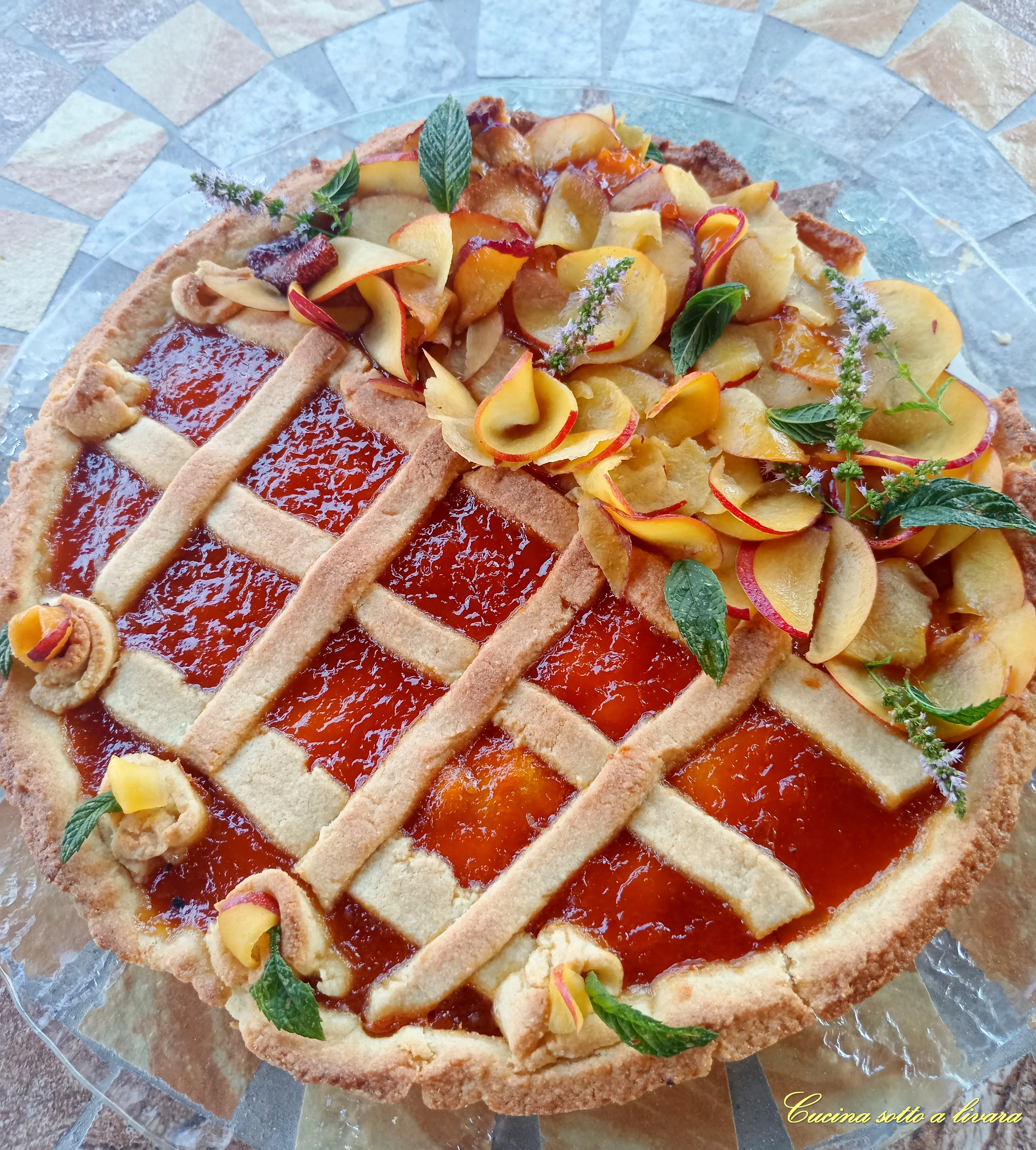 Crostata con le pesche