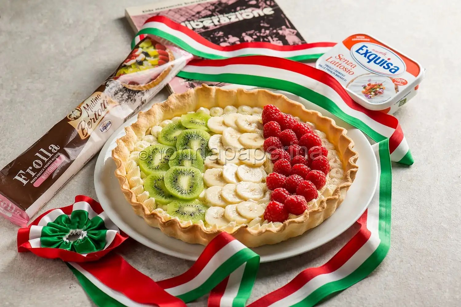 Crostata tricolore, un dolce per festeggiare il 25 aprile