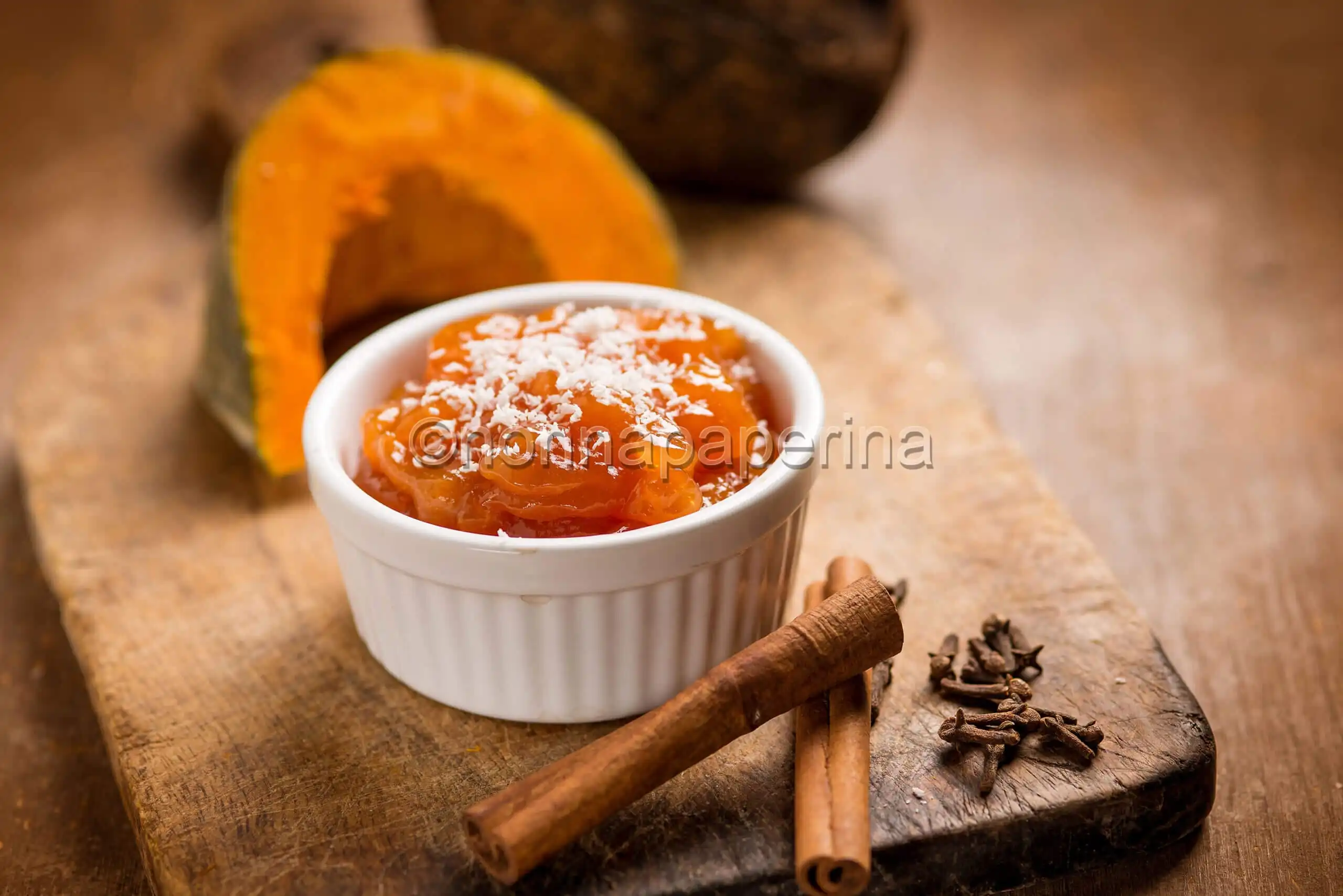 Doce de jerimum com coco, un dessert al cucchiaio