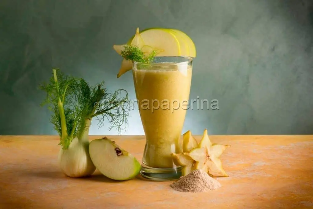 Estratto di finocchio e mela verde : depurativo!