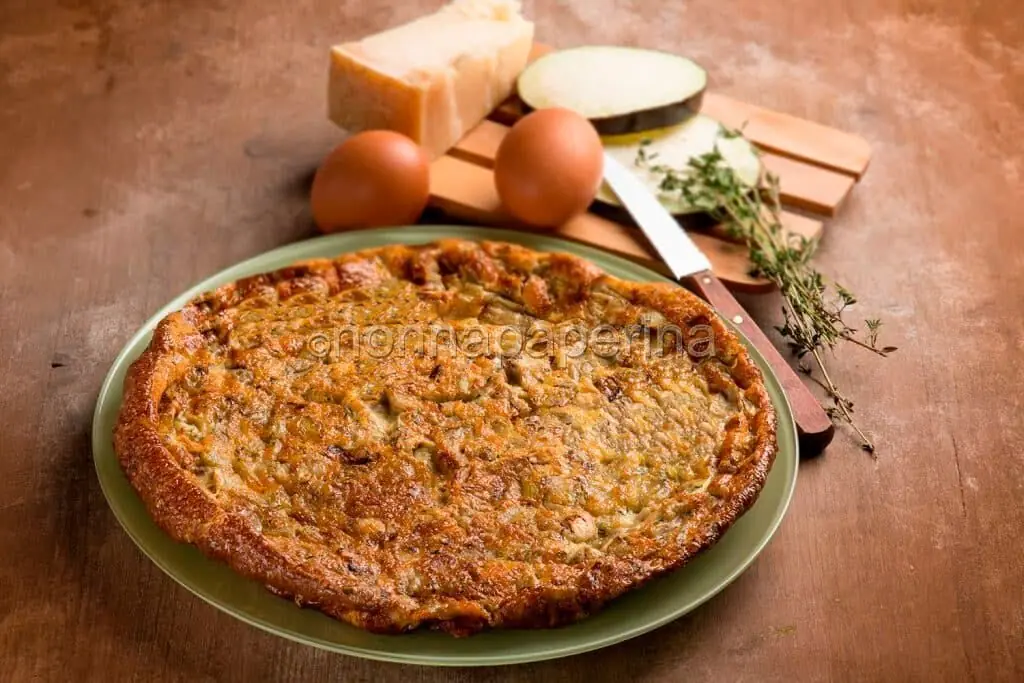 Frittata al forno con le melanzane