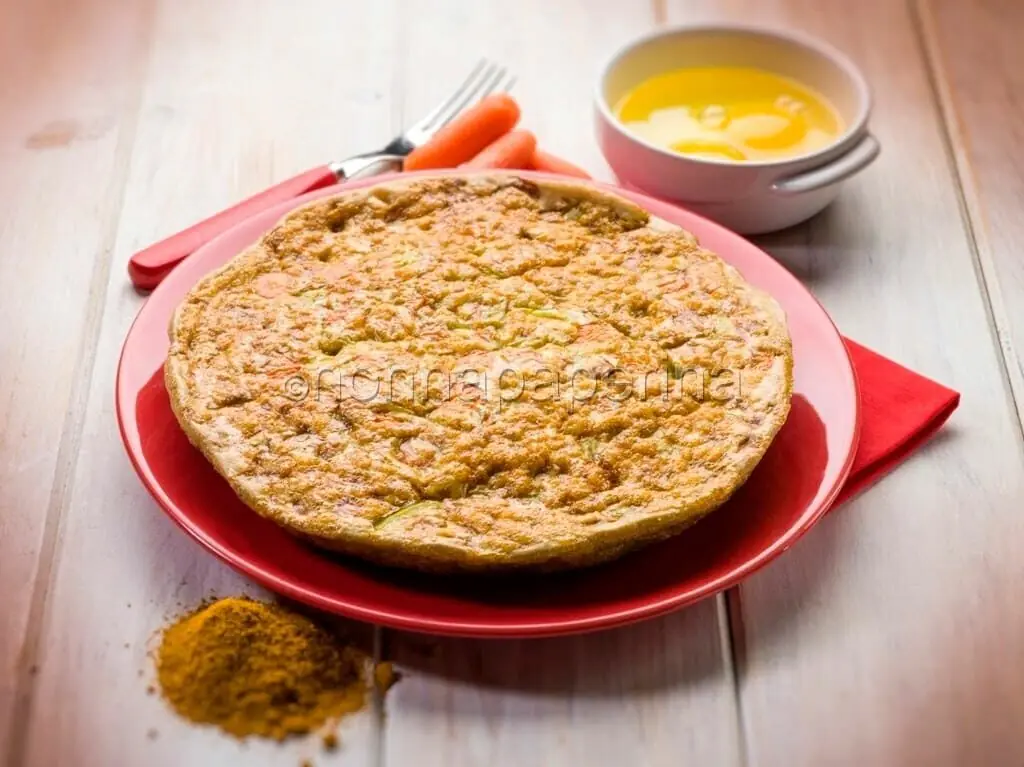 Frittata con curry e carote, un concentrato di salute sulla vostra tavola