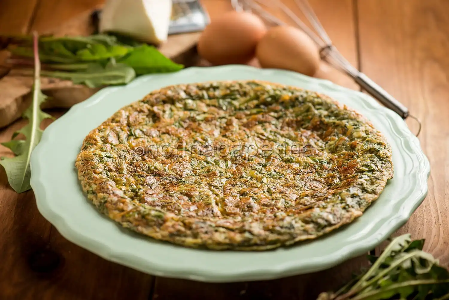 Frittata di cicoria selvatica, una piatto semplice