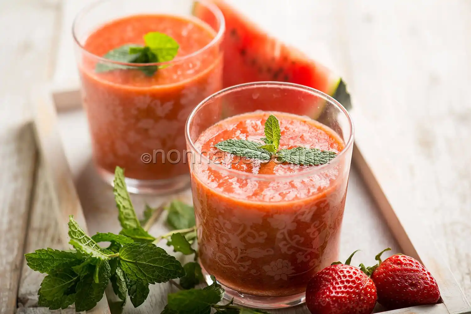 Gazpacho di fragole e anguria, zuppa fredda per l’estate