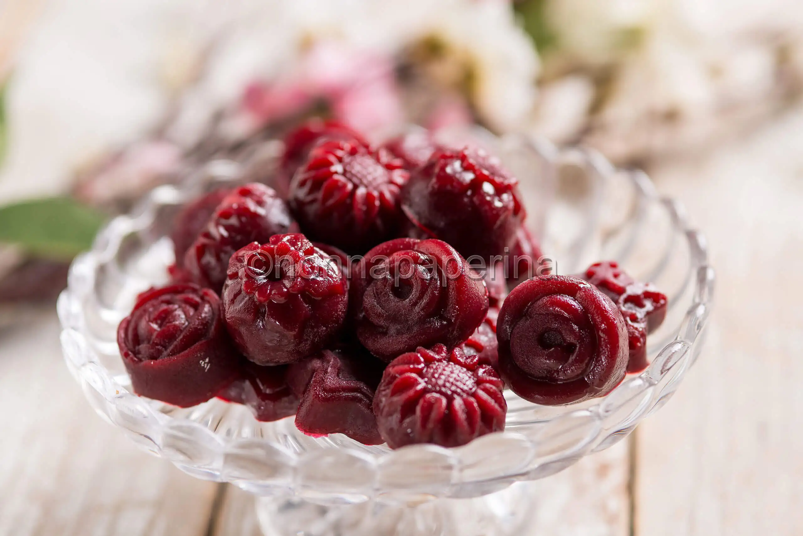 Gelatine di frutti rossi, dei dolcetti colorati e gustosi