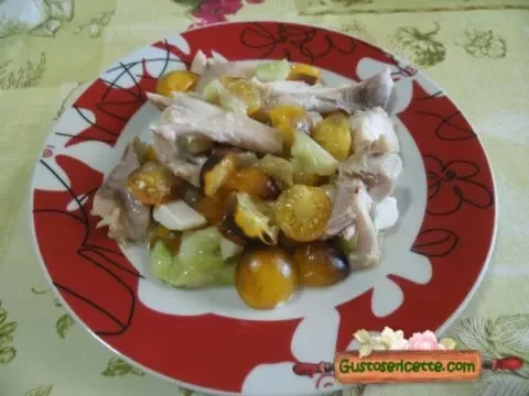Insalata di pollo al rabarbaro