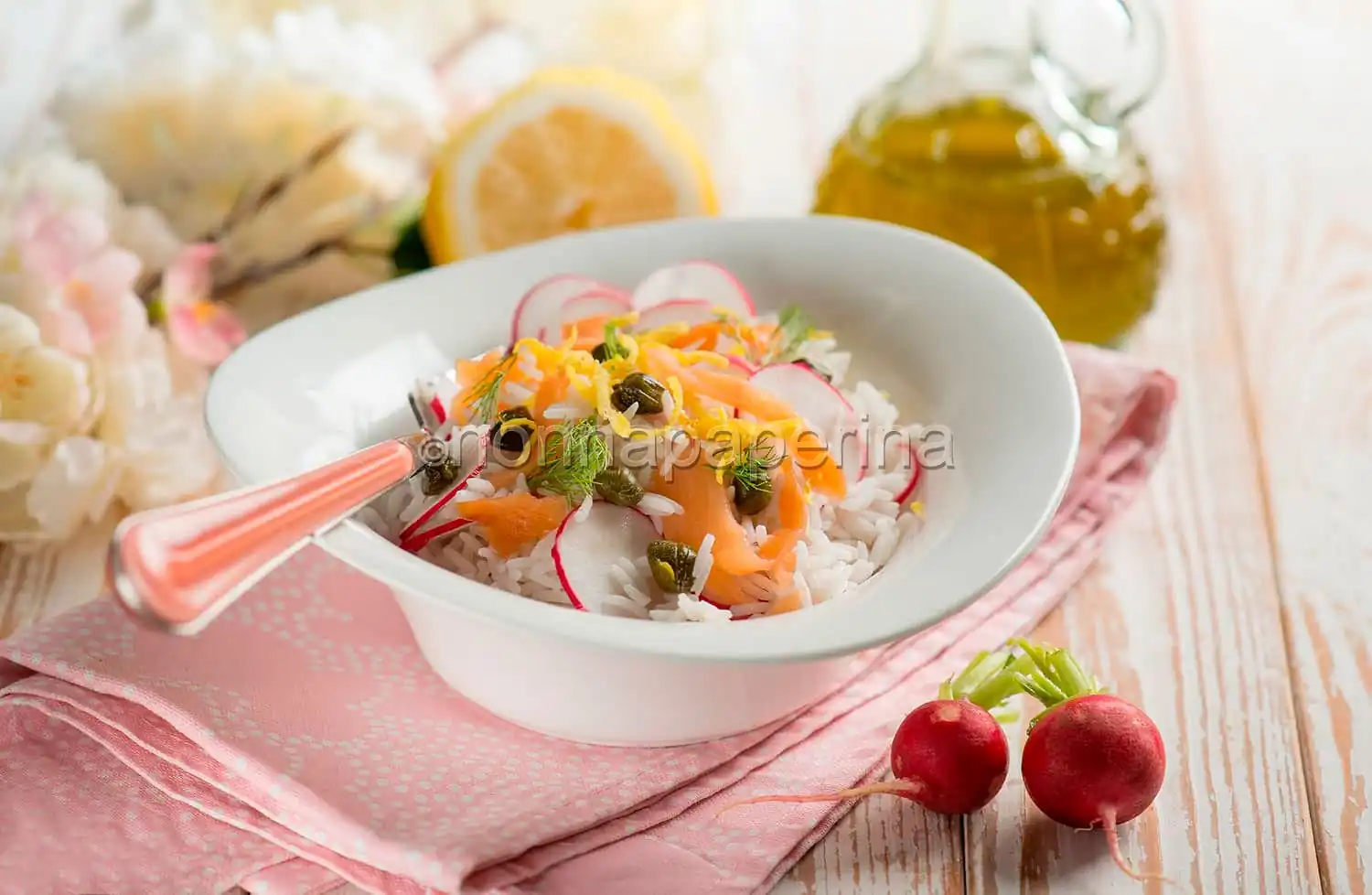 Insalata di riso Basmati e pesce, un primo delicato