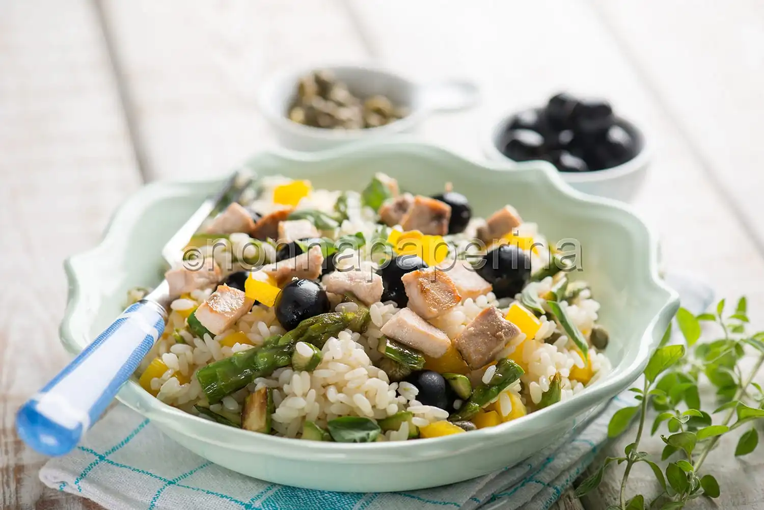 Insalata di riso con pesce spada, un primo per l’estate