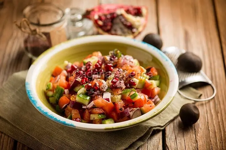 Insalata Shirazi, un ottimo piatto della cucina persiana