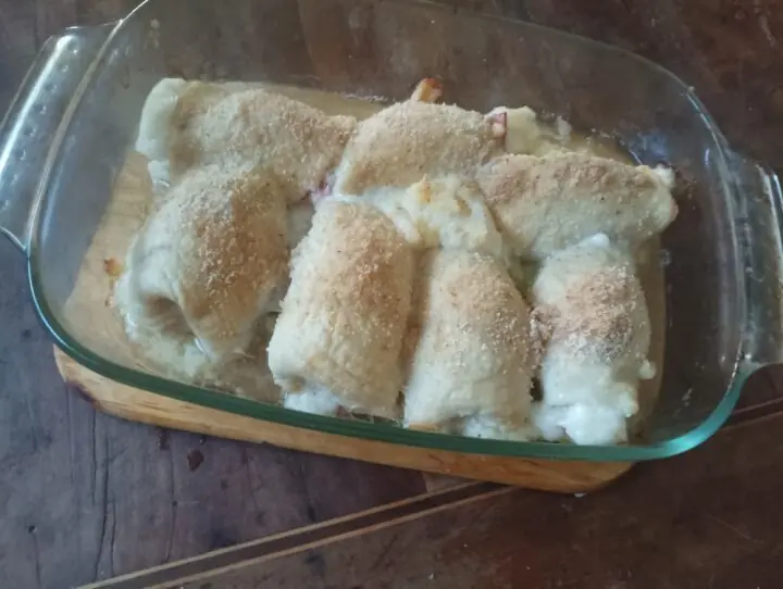 Involtini di pollo alla besciamella