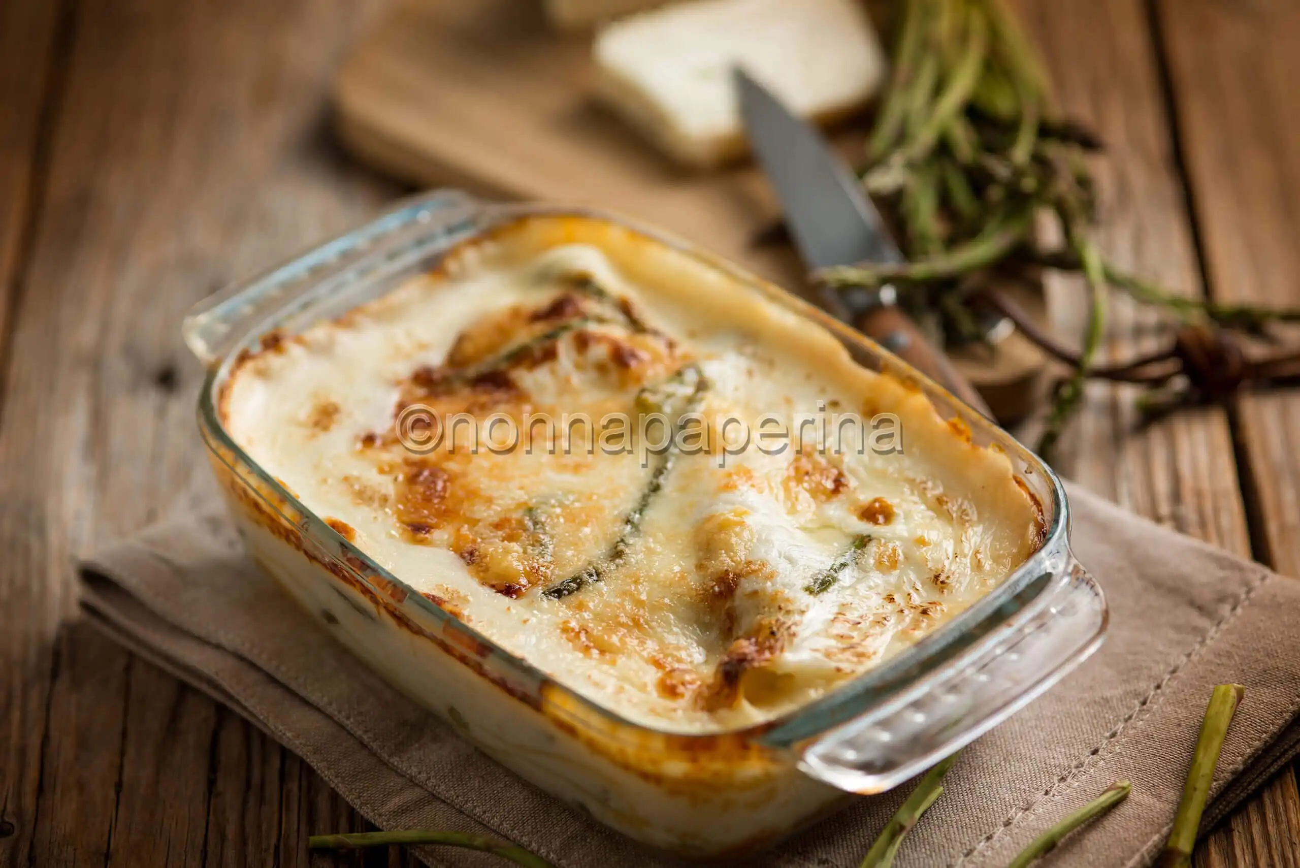 Lasagne con asparagina e taleggio, una variante gustosa
