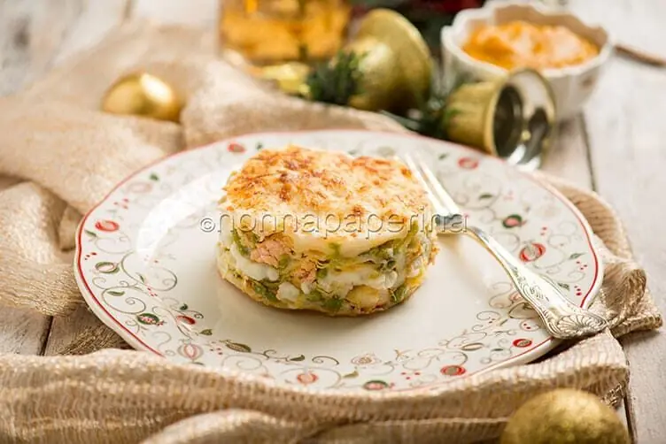 Lasagne con salmone e verdure, un piatto ottimo per Natale