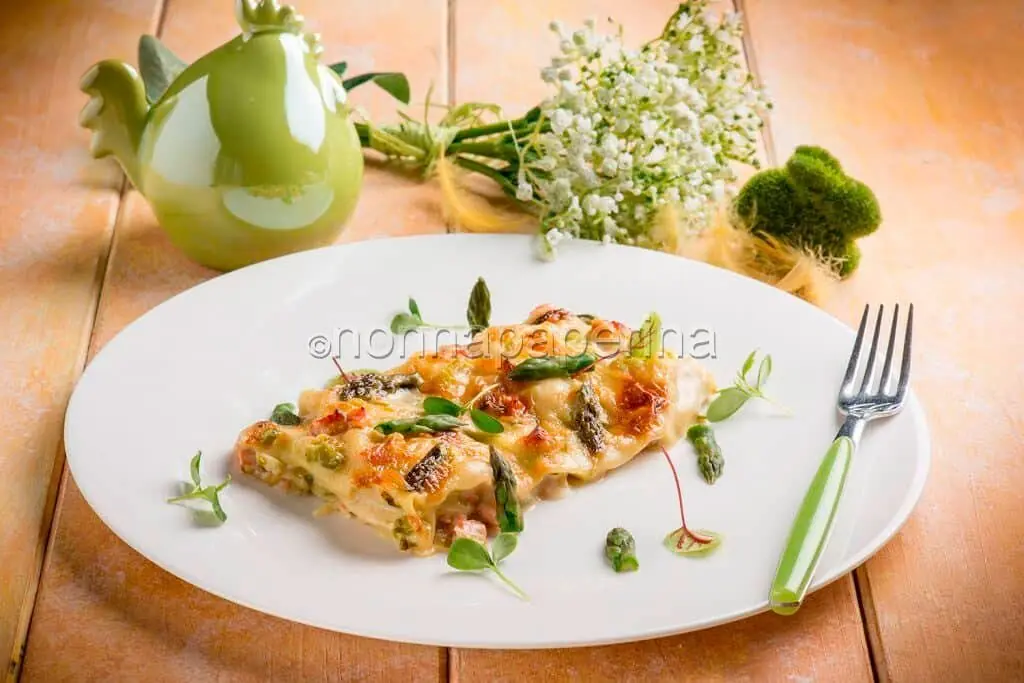 Lasagnette asparagi e salmone: quando il mare incontra la terra