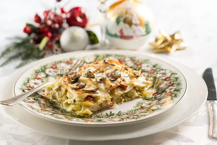 Lasagnette con porri e tartufo nero, un primo aromatico