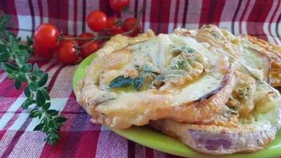 Melanzane in pastella aromatizzata