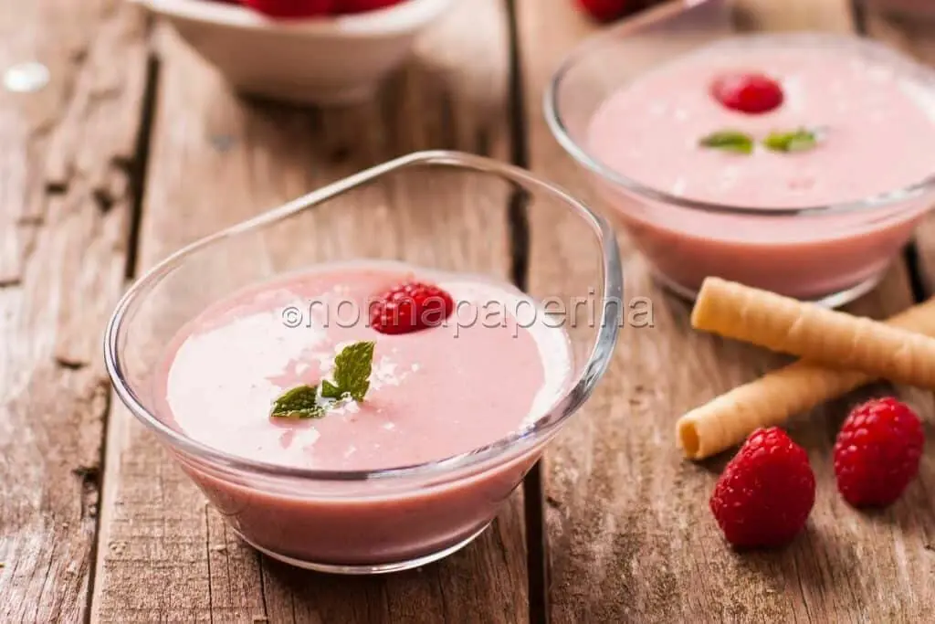 Mousse di fragola e banana