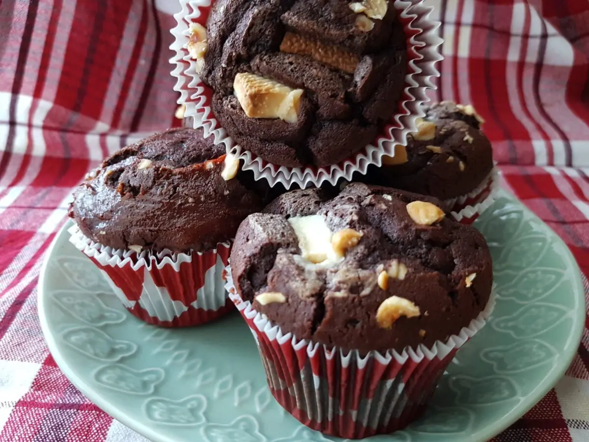 Muffin cacao, ricotta e Mielbio