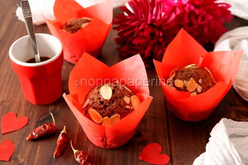 Muffins al cacao e peperoncino: il dessert perfetto per San Valentino