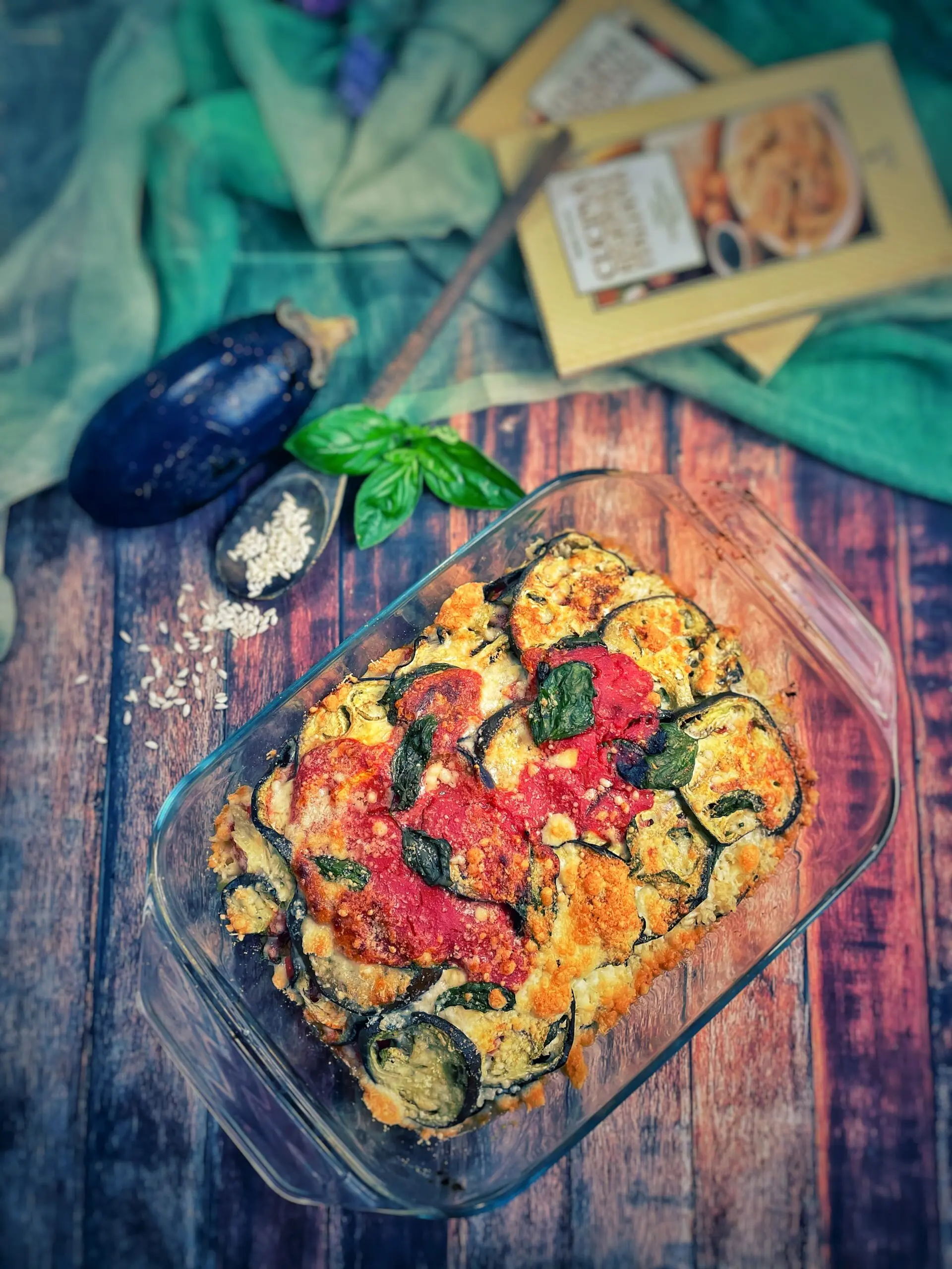 Parmigiana di melanzane e riso