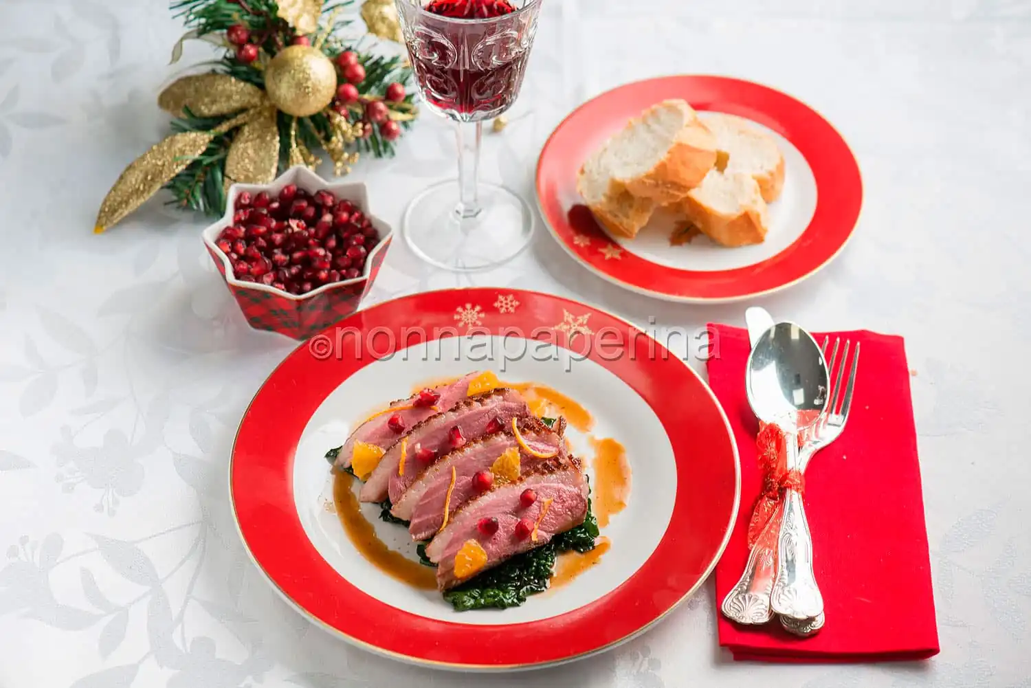 Petto d’oca con aceto balsamico, secondo agrodolce