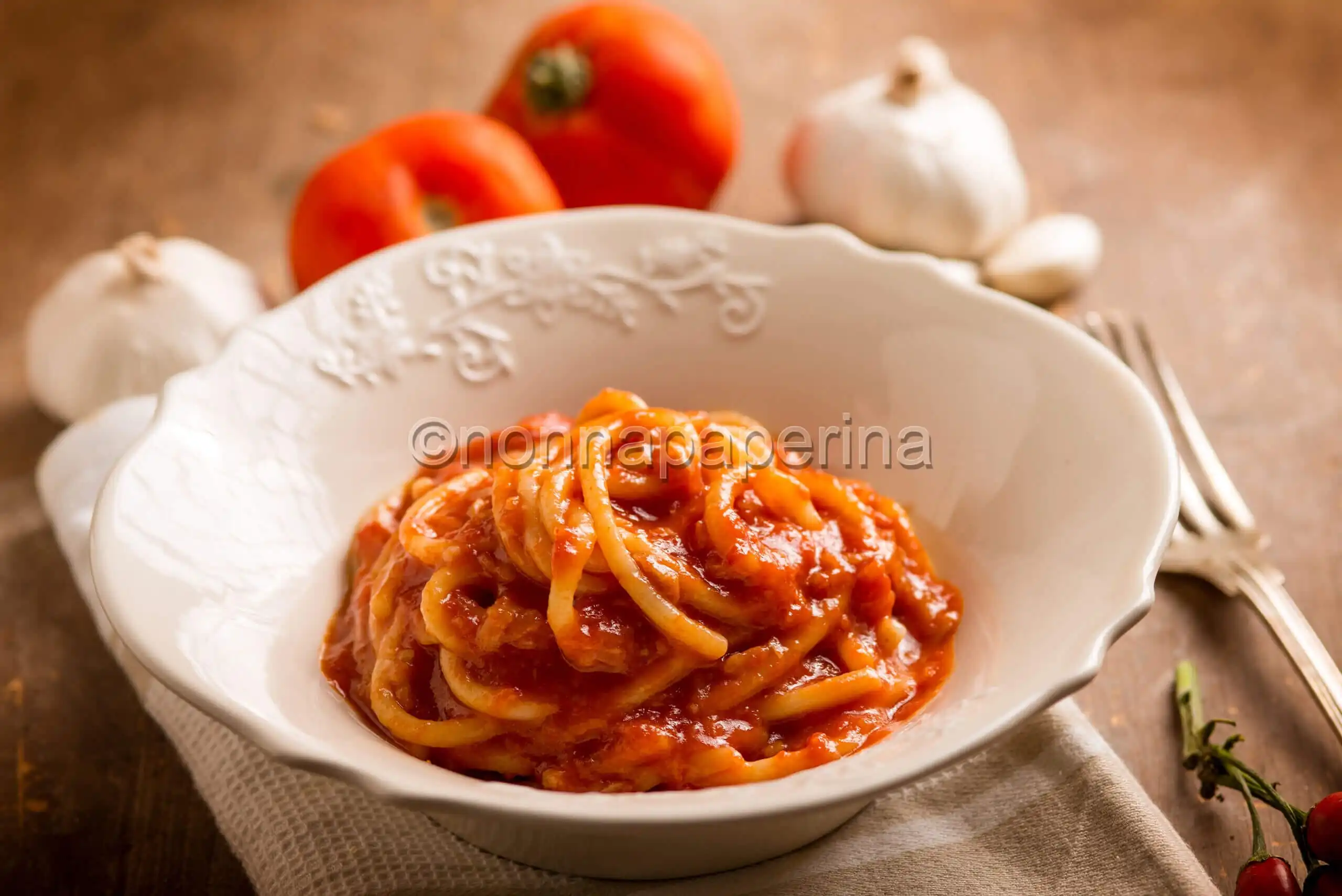 Pici all’aglione, un piatto contadino della cucina toscana