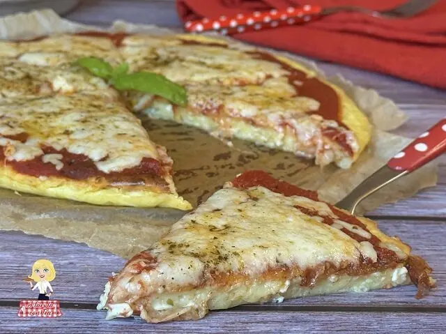 Pizza con fiocchi di latte