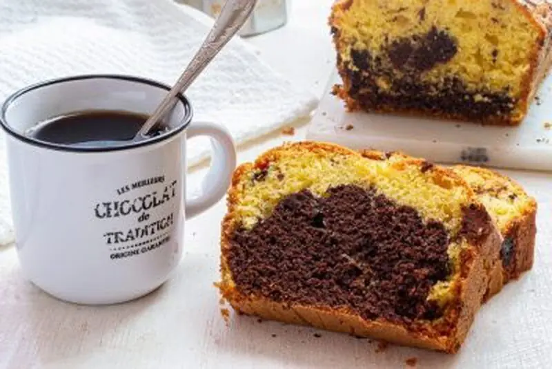 Plumcake bicolore al cioccolato