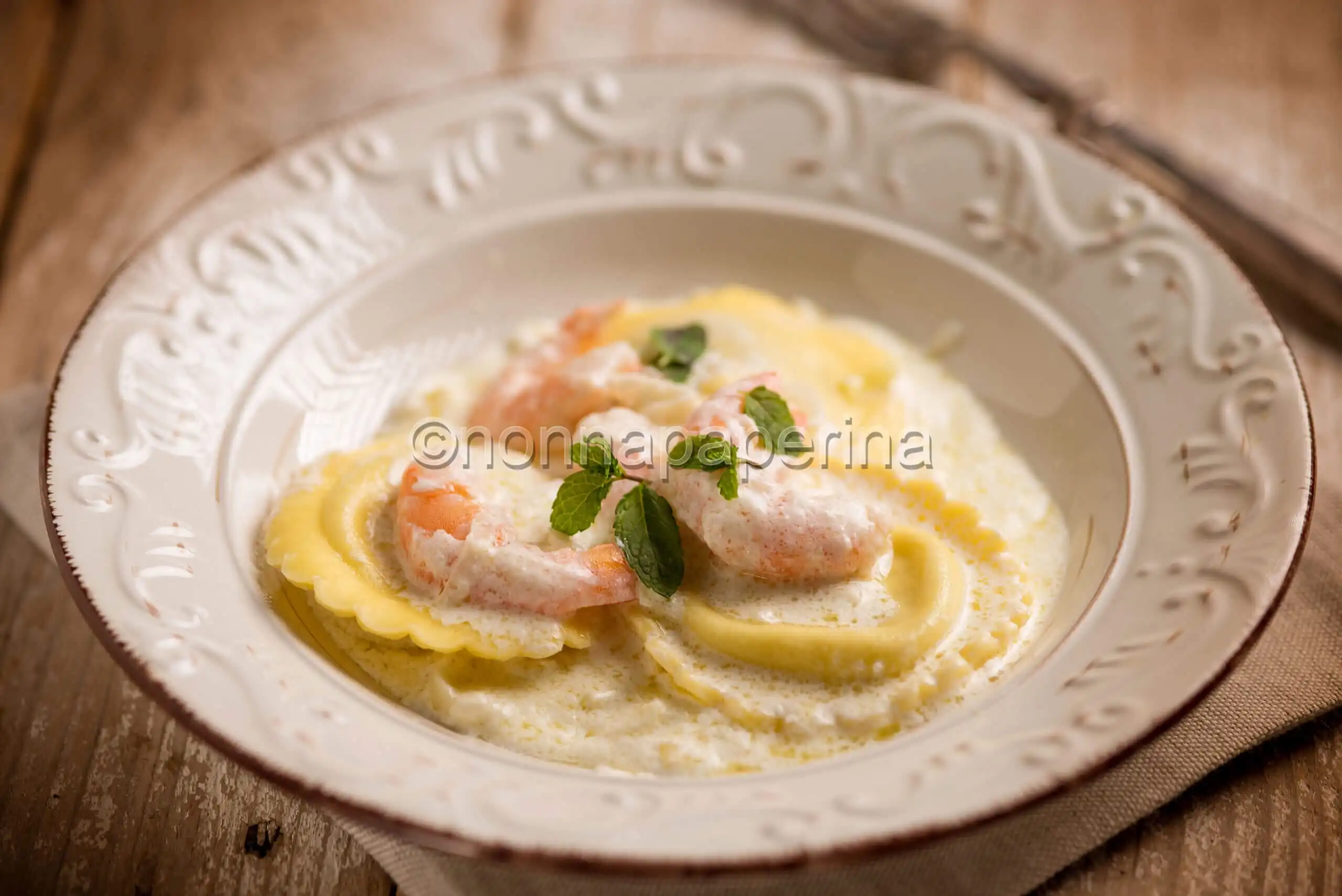Ravioli al cocco di fine estate