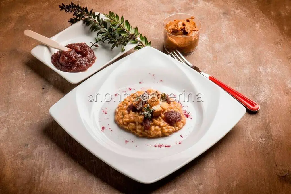 Riso dolce con confettura di mirto e burro d’arachidi