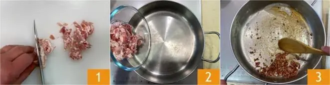 Risotto allo zafferano con taleggio e pancetta